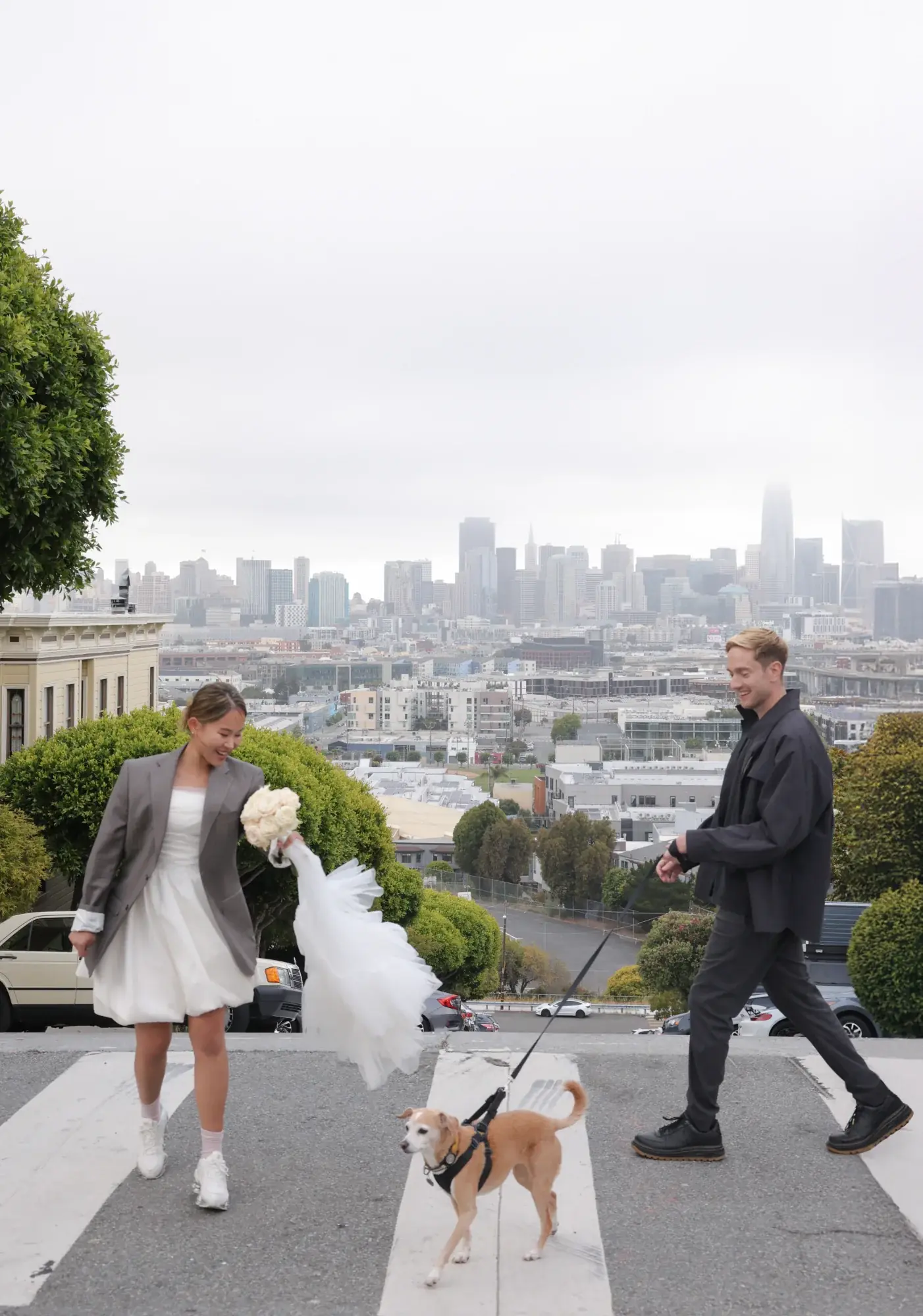 Ian and Leah with Nala